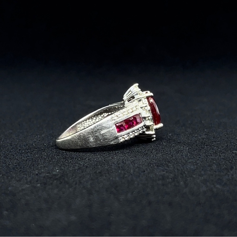 RUBY RING (SOLID SILVER) - Picture 3 of 4
